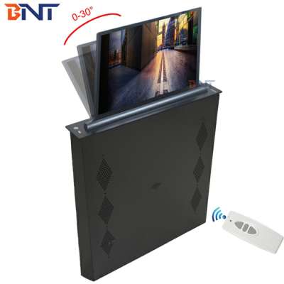 BNT Factory supply multimedia lcd retractable lifter with screen motorized up and down mechanism gear built in conference system