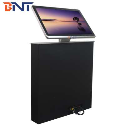 17.3 inch FHD ultra-thin monitor front folding monitor motorized lift for conference system furniture